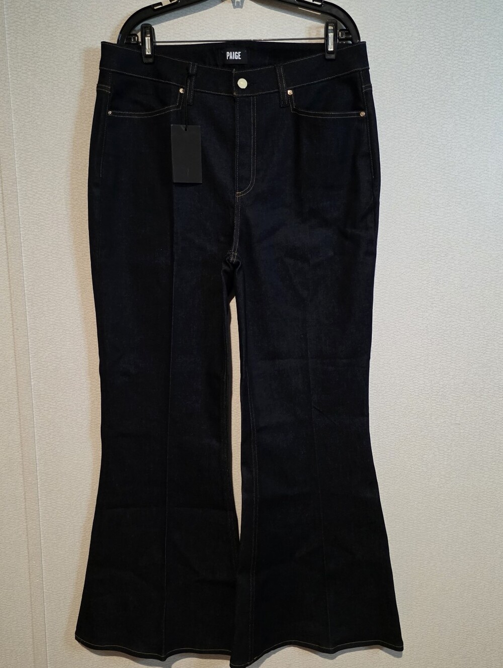 PAIGE Charlie High Rise Super Flare Jeans Size 33 New